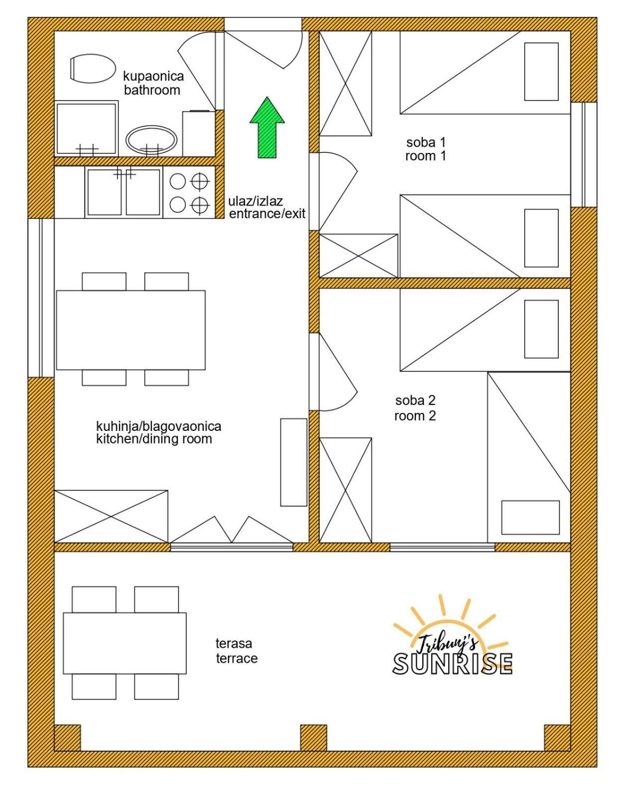Tribunj Sunrise Apartment Luaran gambar